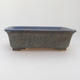 Ceramic bonsai bowl 17 x 14 x 5 cm, color blue - 1/3