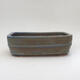 Ceramic bonsai bowl 23.5 x 18.5 x 7.5 cm, color blue-brown - 1/3