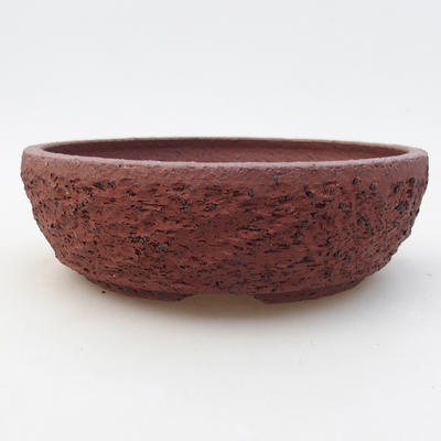 Ceramic bonsai bowl 17 x 17 x 5.5 cm, gray color - 1