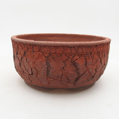 Ceramic bonsai bowl 15 x 15 x 7 cm, gray color - 1