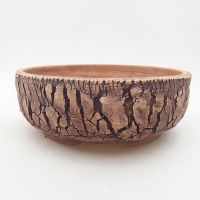 Ceramic bonsai bowl 20 x 20 x 7 cm, gray color - 1