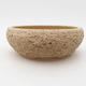Ceramic bonsai bowl 15.5 x 15.5 x 5.5 cm, gray color - 1/4