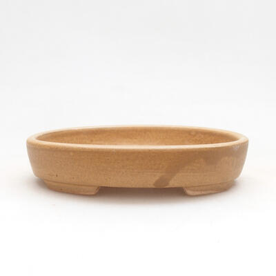 Ceramic bonsai bowl 11.5 x 9 x 2.5 cm, brown color - 1