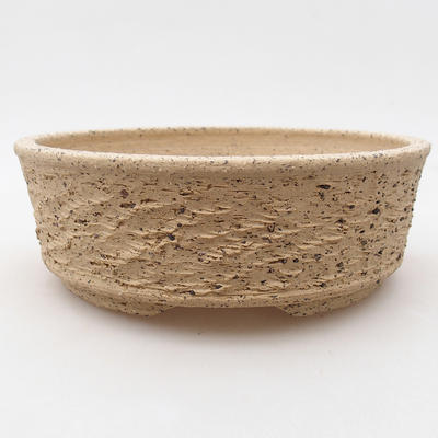 Ceramic bonsai bowl 16.5 x 16.5 x 5.5 cm, gray color - 1
