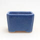 Ceramic bonsai bowl 7.5 x 6 x 5.5 cm, color blue - 1/3