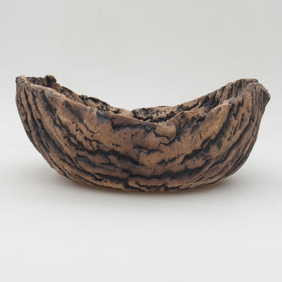 Ceramic Shell 20,5 x 15,5 x 8,5 cm, gray brown color - 1