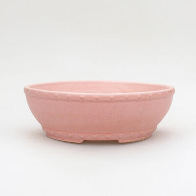 Ceramic bonsai bowl 17 x 17 x 5.5 cm, color pink - 1