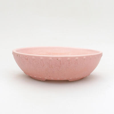Ceramic bonsai bowl 17 x 17 x 5.5 cm, color pink - 1
