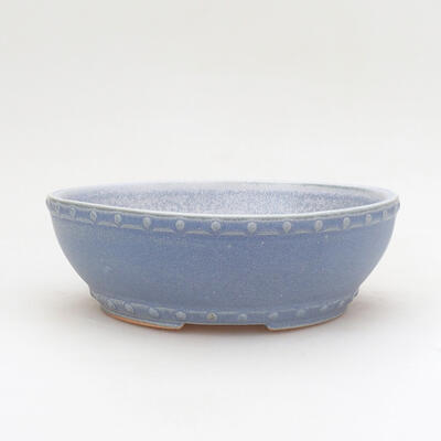 Ceramic bonsai bowl 17 x 17 x 5.5 cm, color blue - 1