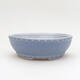 Ceramic bonsai bowl 17 x 17 x 5.5 cm, color blue - 1/3