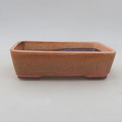 Ceramic bonsai bowl 17 x 13 x 5 cm, color pink - 1