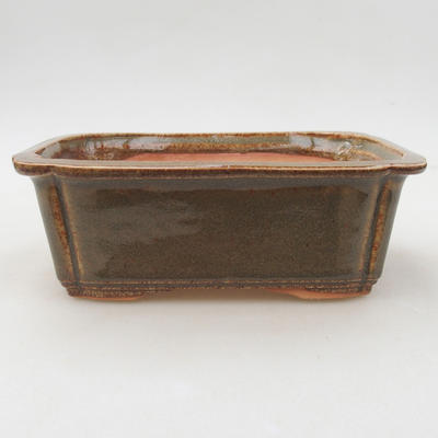 Ceramic bonsai bowl 17 x 12 x 5.5 cm, color green - 1