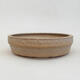 Ceramic bonsai bowl 19 x 19 x 5 cm, color beige - 1/3