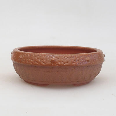 Ceramic bonsai bowl 15.5 x 15.5 x 5.5 cm, color brown - 1