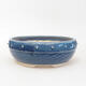 Ceramic bonsai bowl 20 x 20 x 7 cm, color blue - 1/3