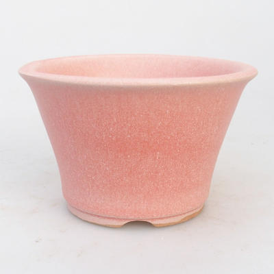 Ceramic bonsai bowl 11 x 11 x 7 cm, pink color - 1