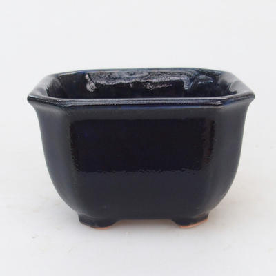 Ceramic bonsai bowl 10 x 10 x 6,5 cm, color blue - 1