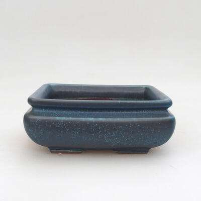 Ceramic bonsai bowl 15 x 15 x 6.5 cm, color blue - 1