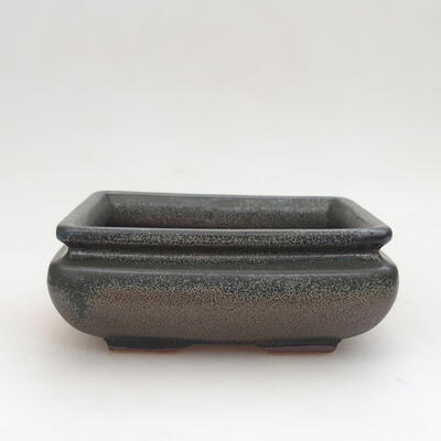 Ceramic bonsai bowl 15 x 15 x 6.5 cm, color gray - 1