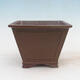 Bonsai bowl 20.5 x 20.5 x 15 cm, natural color - 1/7
