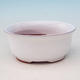 Ceramic bonsai bowl H 30 - 12 x 10 x 5 cm, white- 12 x 10 x 5 cm - 1/3