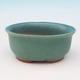 Ceramic bonsai bowl H 30 - 12 x 10 x 5 cm, green- 12 x 10 x 5 cm - 1/3
