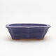 Ceramic bonsai bowl 15 x 11 x 4.5 cm, color purple - 1/3