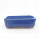 Ceramic bonsai bowl 15 x 11.5 x 5 cm, color blue - 1/3