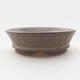 Ceramic bonsai bowl 8 x 8 x 2.5 cm, gray color - 1/4