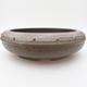 Ceramic bonsai bowl 23,5 x 23,5 x 7,5 cm, color gray - 1/3