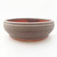 Ceramic bonsai bowl 10 x 10 x 3.5 cm, gray color - 1/4