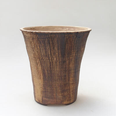 Ceramic bonsai bowl 17.5 x 17.5 x 18.5 cm, color cracked - 1
