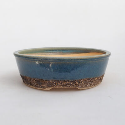 Ceramic bonsai bowl 17 x 17 x 5.5 cm, color blue - 1