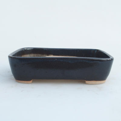 Ceramic bonsai bowl 13 x 10 x 3,5 cm, color black - 2nd quality - 1