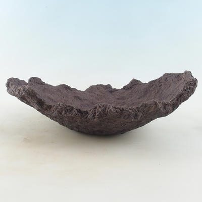 Ceramic shell 30 x 23 x 11 cm, color brown - 1