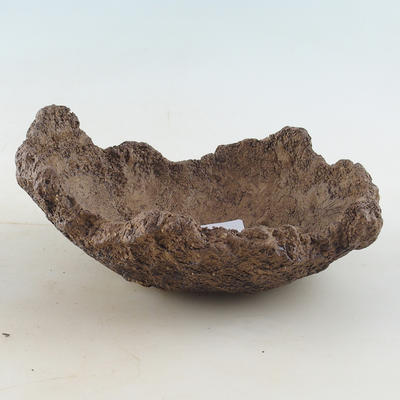 Ceramic shell 16 x 13 x 7 cm, color brown - 1