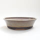 Ceramic bonsai bowl 19.5 x 19.5 x 5.5 cm, color brown - 1/3