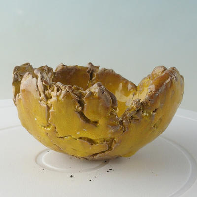 Ceramic shell 10 x 9 x 5 cm, color yellow - 1
