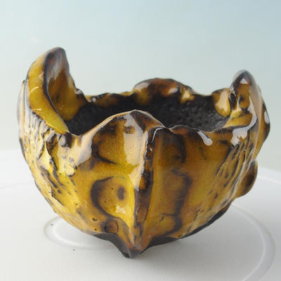 Ceramic shell 9 x 9 x 7 cm, color yellow - 1