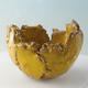 Ceramic shell 9 x 9 x 7 cm, color yellow - 1/3