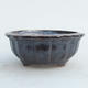 Ceramic bonsai bowl 11 x 11 x 4,5 cm, color brown - 2nd quality - 1/4