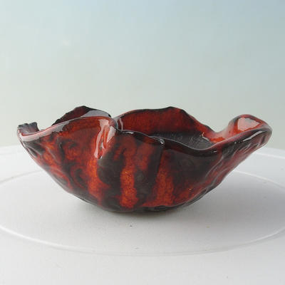 Ceramic shell 9 x 9 x 3.5 cm, color red - 1