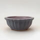 Ceramic bonsai bowl 11 x 11 x 4.5 cm, color gray - 1/3