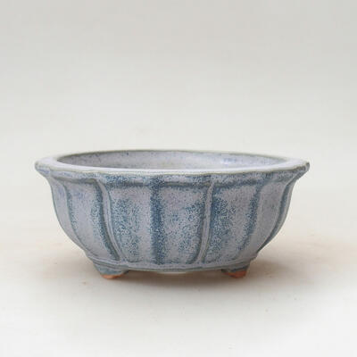 Ceramic bonsai bowl 11 x 11 x 4.5 cm, color blue - 1