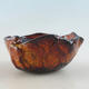 Ceramic shell 10 x 8 x 5 cm, color orange - 1/3