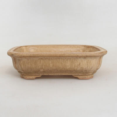Ceramic bonsai bowl 13.5 x 10.5 x 4 cm, color brown - 1
