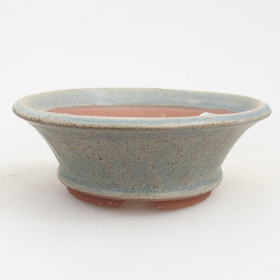 Ceramic bonsai bowl 11 x 11 x 4 cm, color blue - 1