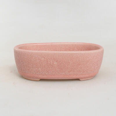 Ceramic bonsai bowl 12 x 8 x 4 cm, color pink - 1