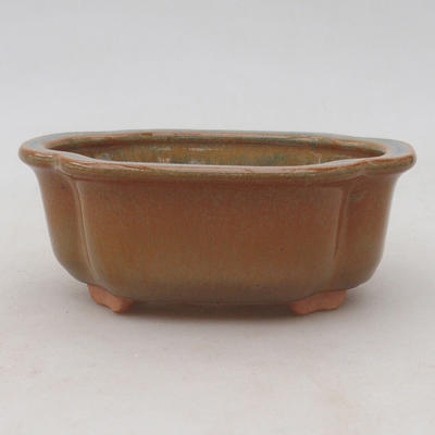 Ceramic bonsai bowl 13 x 10 x 5 cm, color gray-rusty - 1