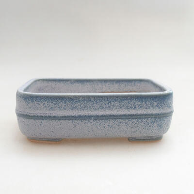 Ceramic bonsai bowl 13.5 x 11.5 x 5 cm, color blue - 1